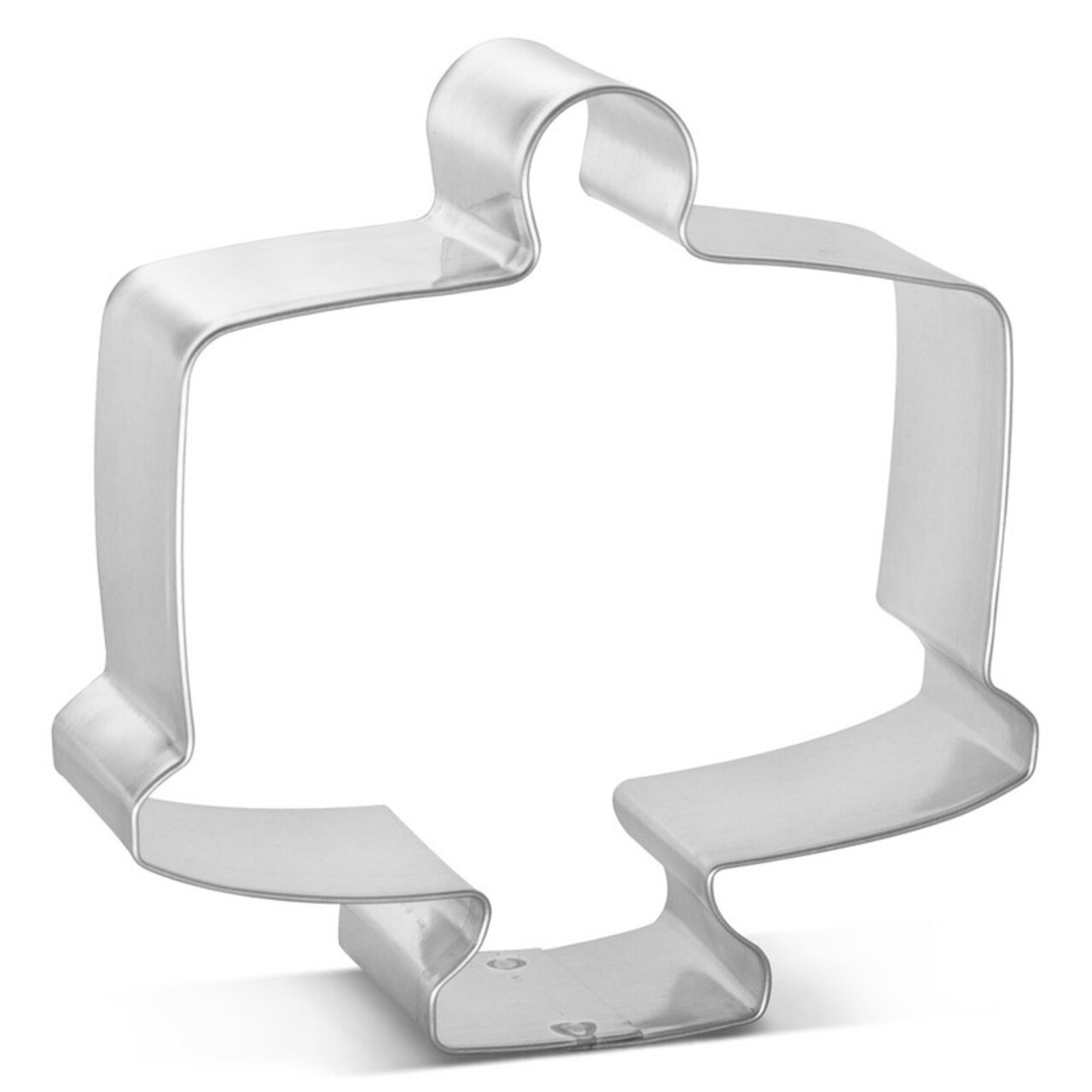 Cake Stand Cookie Cutter 3.5 in, CookieCutter.com, Tin Plated Steel, Handmade in the USA